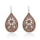 Wood & Iron Dangle Earrings(FS-WG31712-04)-1
