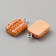 10Pcs Opaque Resin Pendants(CRES-WH0017-06F-P)-2