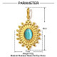 304 Stainless Steel Pendants(CE-OY001-01G)-2