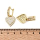 Brass Micro Pave Cubic Zirconia Hoop Dangle Earrings(EJEW-G471-15G)-7