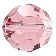 Preciosa&reg Crystal Beads, Czech Crystal, 451 19 602 Round, 70120 Light Rose, 6mm, Hole: 1.2mm(X-PRC-BB6-70120)