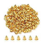 Iron Bullet Ear Nuts, Earring Backs, Golden, 6x5mm, Hole: 1mm(IFIN-YW0001-71G)
