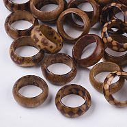 Wood Thumb Rings, BurlyWood, Size 5~6, 15~16mm(X-RJEW-N028-01-M)