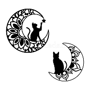 PVC Wall Stickers, for Wall Decoration, Cat Pattern, 360x640mm, 2pcs/set(DIY-WH0377-098)