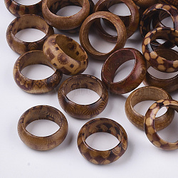 Wood Thumb Rings, BurlyWood, Size 6, 16mm(X-RJEW-N028-01-M)