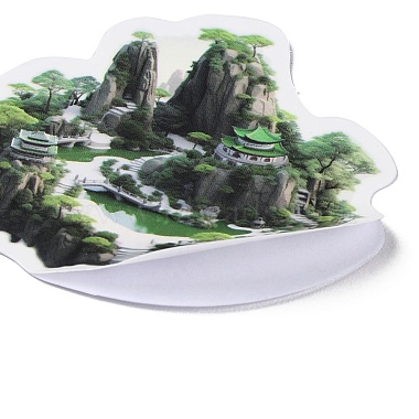 50Pcs Mini 3D Landscape PVC Self Adhesive Cartoon Stickers(STIC-B001-18)-5