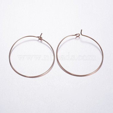 Brass Wine Glass Charm Rings Hoop Earrings(X-EC067-4RG)-2