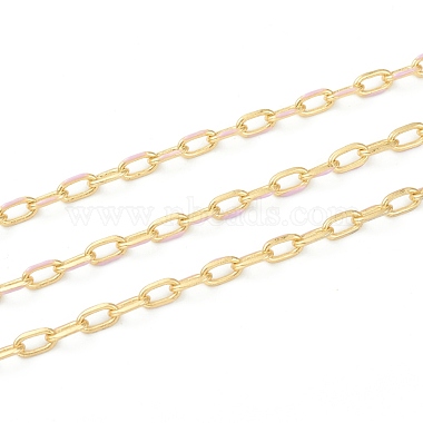Plum Brass+Enamel Link Chains Chain