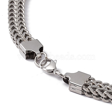 304 collier chaîne serpent en acier inoxydable avec fermoirs pince de homard pour hommes femmes(STAS-K249-04A-P)-3