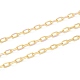 Handmade Golden Brass Enamel Link Chains(CHC-M021-66B-10)-1