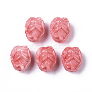 Synthetic Coral Beads, Mermaid, Dyed, Hot Pink, 13.5x11x10mm, Hole: 1.4mm(CORA-R019-036)