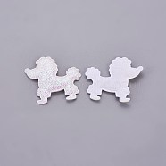 Handmade Puppy Costume Accessories, Cloth Embroidery, Appliques, Poodle Dog, Lavender Blush, 44x51x3.5mm(FIND-WH0043-01A)