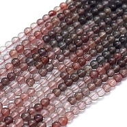 Natural Black Moonstone Beads Strands, Round, 3.5mm, Hole: 0.5mm, about 117pcs/strand, 15.35 inch(39cm)(G-D0013-02)
