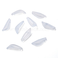Transparent Glass Pendants, Petaline, Gainsboro, 21.5x8x5mm, Hole: 1mm(GLAA-B004-01H)