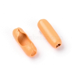 Iron Ball Chain Connectors, Column, Orange, 8.5x3mm, 10pcs/bag(IFIN-TAC0002-19E)