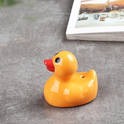 Duck Ceramic Incense Burners Holder, Aromatherapy Furnace Home Decor, Sandy Brown, 42x35x40mm(PW-WGDB0A7-03)