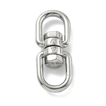 304 Stainless Steel Double Eye Swivel Clasps, Swivel Snap Hook & Rock Climbing Carabiners, Key Clasps, Stainless Steel Color, 41x16x9mm