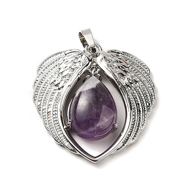 Natural Amethyst Teardrop Pendants(X-KK-K331-02P-08)-2