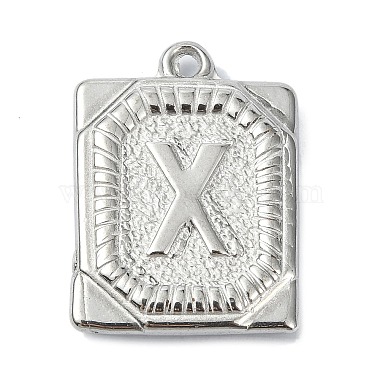 Stainless Steel Color Letter X 304 Stainless Steel Pendants