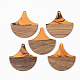 Pendentifs en bois de résine et de noyer(RESI-S389-046A-A01)-1