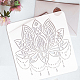 9Pcs 9 Styles PET Hollow Out Drawing Painting Stencils(DIY-WH0394-0029)-3