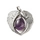 Natural Amethyst Teardrop Pendants(X-KK-K331-02P-08)-2