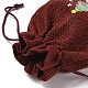 sacs de rangement en tissu de jute sur le thème de Noël(ABAG-F010-01B-08)-4