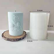 DIY Silicone Candle Molds, For Candle Making, Column, White, 8.4x11.2cm(PW-WG17519-01)