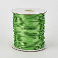 Eco-Friendly Korean Waxed Polyester Cord, Lime Green, 0.5mm, about 169.51~174.98 Yards(155~160m)/Roll(YC-P002-0.5mm-1179)