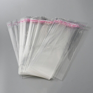 Plastic Film Cellophane Bags, Self-Adhesive Sealing Bags, Rectangle, Clear, 24.2x7.05x0.02cm(OPC-WH0001-02)