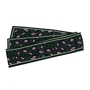 Silk Scarves Decorate, Scarf Necklaces, Leopard Print Pattern, Dark Green, 1150x70x0.5mm(AJEW-TAC0028-05G)