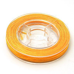 Nylon Thread for Jewelry Making, Orange, 0.8mm, about 7.65~9.84 yards(7~9m)/roll(NWIR-N001-0.8mm-07)