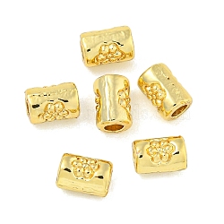 Brass Beads, Long-Lasting Plated, Lead Free & Cadmium Free, Column, Real 18K Gold Plated, 5x3.5mm, Hole: 1.6mm(KK-P277-47G)