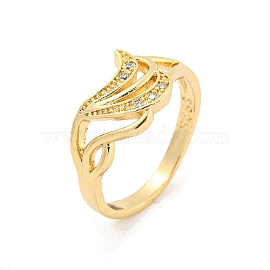 Clear Wing Brass+Cubic Zirconia Finger Rings