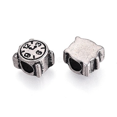 304 Stainless Steel European Style Large Hole Beads(STAS-T072-112AS)-2