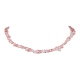 collier de perles en verre de quartz cerise synthétique(NJEW-JN04615-02)-1