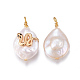 Natural Cultured Freshwater Pearl Pendants(PEAR-E013-20A)-1