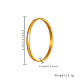 Golden Stainless Steel Micro Pave Cubic Zirconia Bangle for Women(UD7429-3)-2