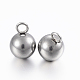 304 Stainless Steel Sphere Charms(X-STAS-H394-11P)-2