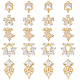 20Pcs 5 Style Brass Micro Pave Clear Cubic Zirconia Cabochons(KK-DC0003-25)-1