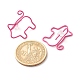 Open Pig Shape Iron Stud Earrings(EJEW-JE04728)-4