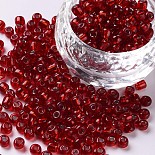 4mm DarkRed Glass Beads(SEED-A005-4mm-25B)