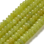 Natural Lemon Jade Beads Strands, Saucer Beads, Rondelle, 6.5x3mm, Hole: 1mm, about 118~119pcs/strand, 15.35''(39cm)(G-Z030-A04-01)