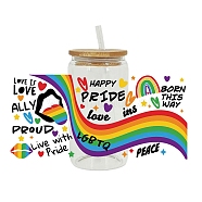 Rainbow Transfer Film, Hot Heat Vinyl Thermal Transfer Stickers for Cup, Lip, 110x230mm(PW-WG1AC31-01)