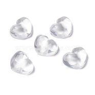 Transparent Resin Cabochons, Water Ripple Cabochons, Heart, Clear, 17.5x21.5x8.5mm(GGLA-G021-03)