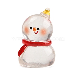 Christmas Resin Figurine Statues for Home Office Desktop Decoration, Snowman, 36x24x22mm(DJEW-M017-01D)