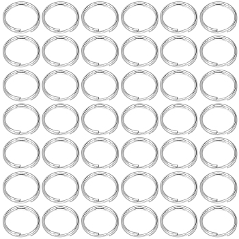 500Pcs 304 Stainless Steel Split Rings, Double Loops Jump Rings, Stainless Steel Color, 8x1mm, Inner Diameter: 7mm