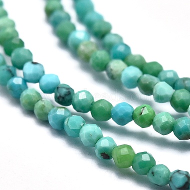 Chapelets de perles en turquoise de HuBei naturelle(G-M353-A17-2mm)-3