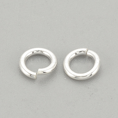 925 Sterling Silver Open Jump Rings(STER-S002-57)-2