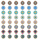 48Pcs 8 Styles Printed Alloy Pendants(FIND-FH0007-79)-1